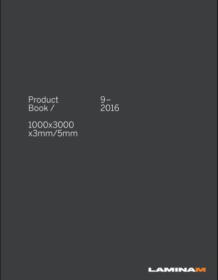 Product Book / 1000x3000x3/5mm / 2016