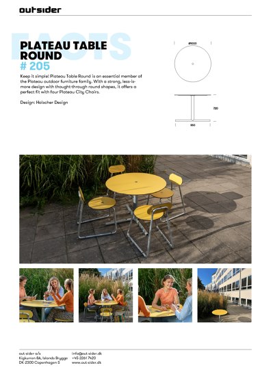PLATEAU TABLE ROUND