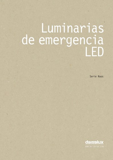 Luminarias de emergencia LED
