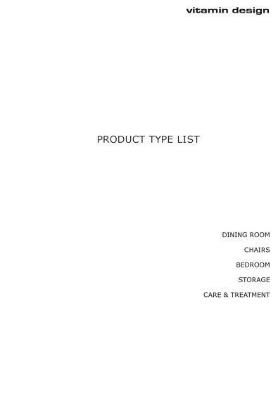 Product Type List