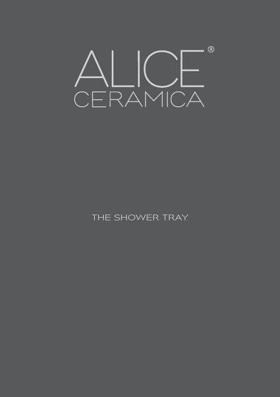 ALICE CERAMICA THE SHOWER TRAY