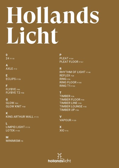 Catalogue de Hollands Licht | Architonic