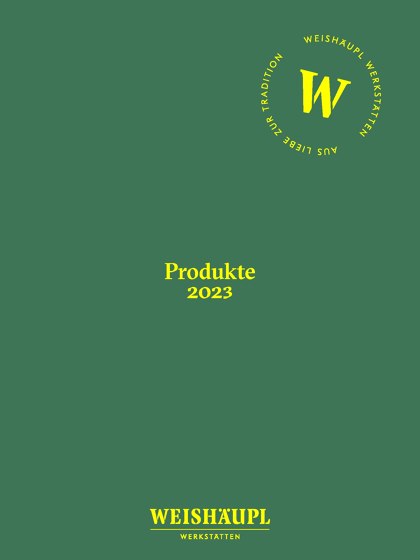 Weishäupl catalogues | Architonic