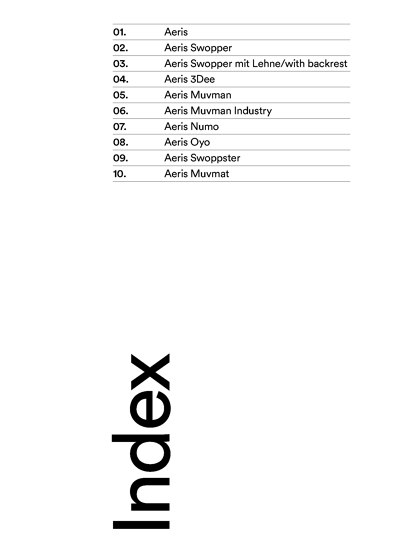 aeris catalogues | Architonic