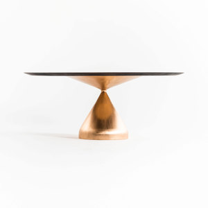 Drop casting bronze table