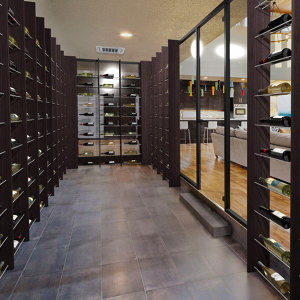 Sala de vinos con aire acondicionado