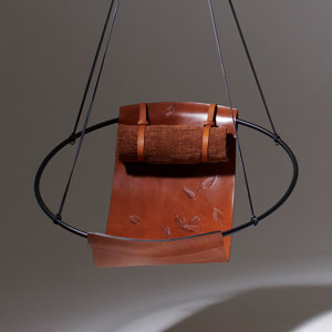 Sling Hanging Chair - Debossed Leather