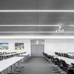 Heated and Chilled Expanded Metal Ceilings