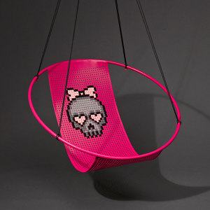 Embroidery Cross Stitch Hanging Chair Swing Seat