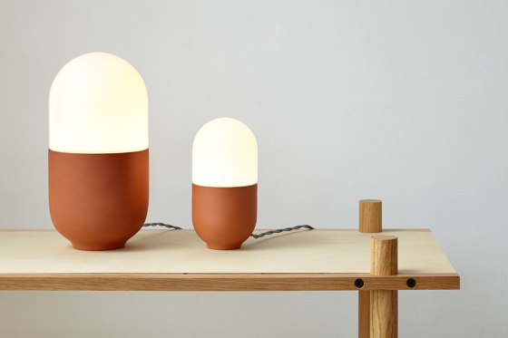 Duo Terracotta | Table lights | Hand & Eye Studio