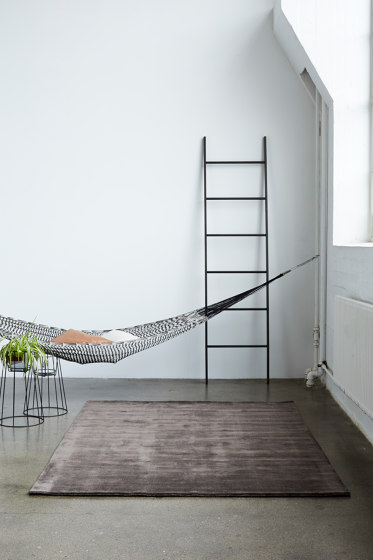 Earth Bamboo charcoal with fringes | Rugs | massimo copenhagen