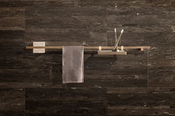 TABL-EAU Robe hook 40 x 8 - Bianco Carrara | Porte-serviettes | Salvatori