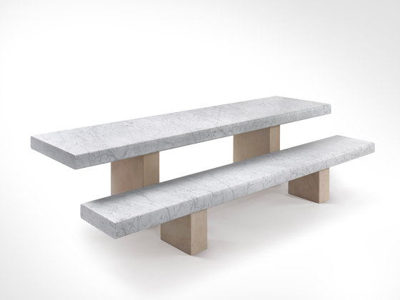 Span Outdoor Bench with Back Support 240 x 72.5 x h 80 cm | Sitzbänke | Salvatori