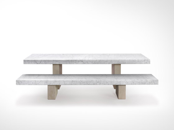 Span Outdoor Bench with Back Support 240 x 72.5 x h 80 cm | Bancs | Salvatori