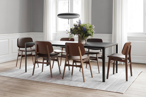 Søborg Wood Base - seat upholstered | Chaises | Fredericia Furniture