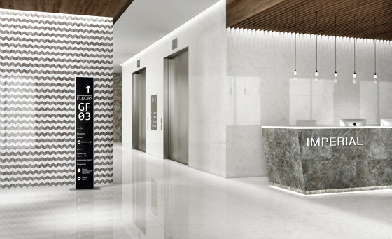 Imperial Michelangelo | Bianco Apuano | Ceramic tiles | Novabell