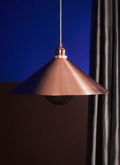 Cone Small Copper incl. E27 pendant | Suspended lights | Frama