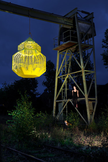 Caged Beauty 320 pendant light and birdcage, metal | Lampade sospensione | JSPR