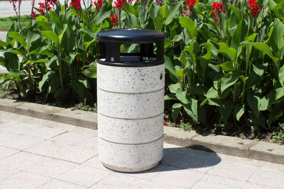Concrete Litter Bin 127 | Cubos basura / Papeleras | ETE