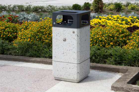 Concrete Litter Bin 182 | Cubos basura / Papeleras | ETE