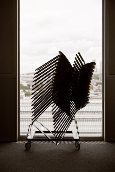 Co Counter Chair, Black Steel | Olive Plastic | Counter stools | Audo Copenhagen