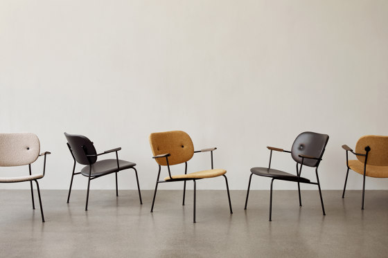 Co Counter Chair, Black Steel | Black Plastic | Counter stools | MENU