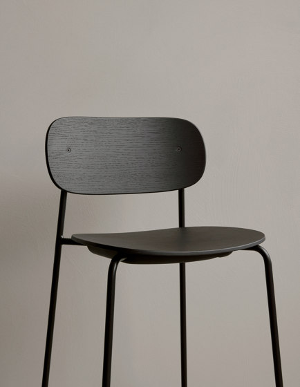 Co Bar Chair, Black Steel | Black Oak | Bar stools | Audo Copenhagen