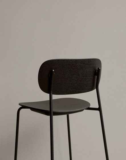 Co Chair, fully upholstered with armrest, Chrome | Dark Stained Oak | Ritz 1644 | Chairs | Audo Copenhagen