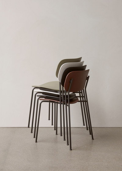 Co Chair, fully upholstered with armrest, Chrome | Dark Stained Oak | Ritz 1644 | Chairs | Audo Copenhagen