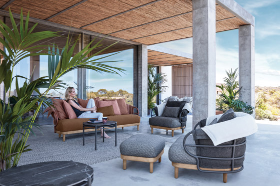 Dune Lounge Chair Ottoman Studio | Armchairs | Gloster Furniture GmbH