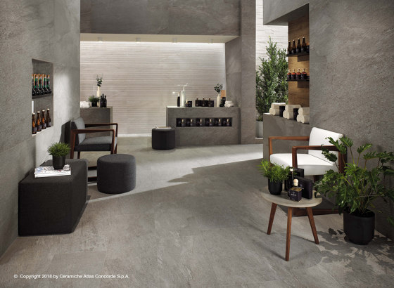 Klif 3D Row Grey | Ceramic tiles | Atlas Concorde