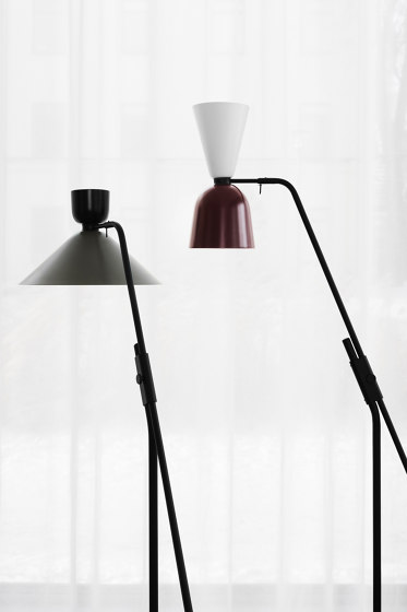 Alphabeta Floor Lamp (EU/UK Plug) Black Red / Beige Grey | Free-standing lights | Hem Design Studio