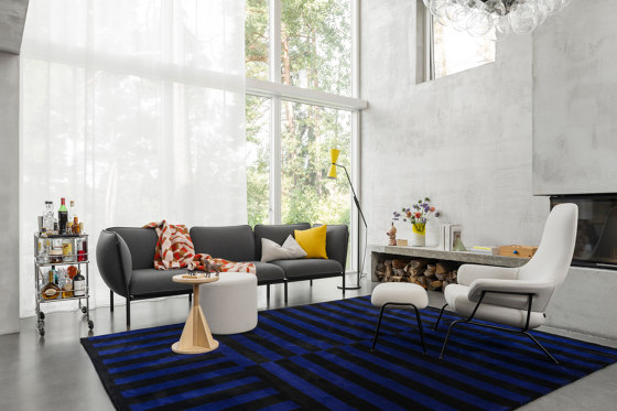 Hai Chair Melange Grey + Ottoman | Armchairs | Hem Design Studio