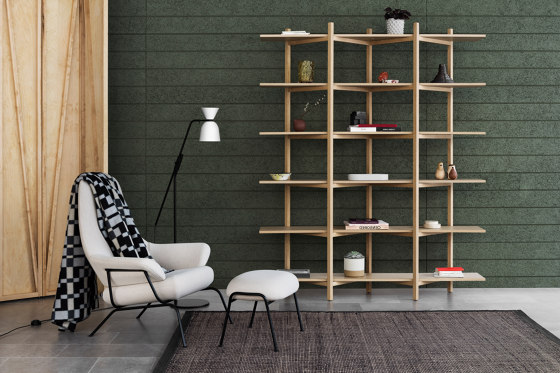 Hai Chair Melange Coral + Ottoman | Poltrone | Hem Design Studio