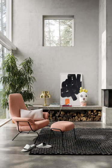 Hai Chair Melange Coral + Ottoman | Poltrone | Hem Design Studio