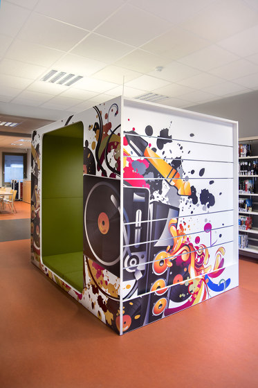Cocoon Media-Lounge | Office Pods | Lammhults Biblioteksdesign