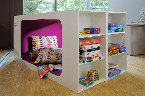 Cocoon Media-Lounge | Box de bureau | Lammhults Biblioteksdesign