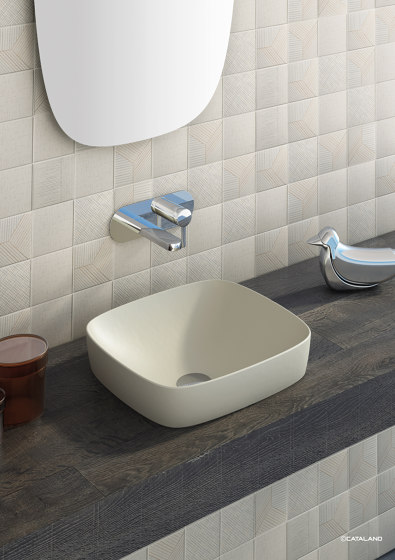 Green Lux 60x40 Satin Cement | Wash basins | Ceramica Catalano