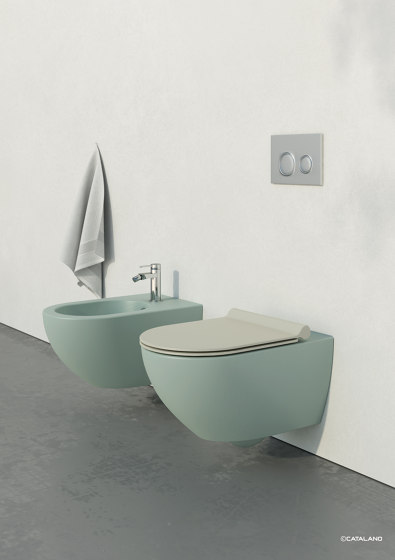 Green Lux 60x40 Satin Cement | Wash basins | Ceramica Catalano