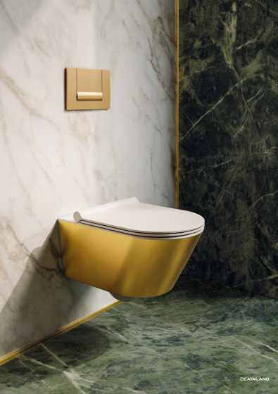 Wc Newflush 55x35 Gold White | WC | Ceramica Catalano