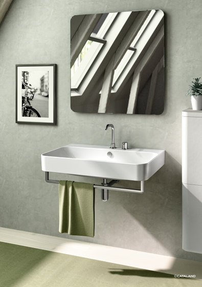 Green Lux 60x40 + Ceramic Top 120x54 | Wash basins | Ceramica Catalano
