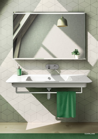 Green Lux 60x40 + Ceramic Top 120x54 | Waschtische | Ceramica Catalano