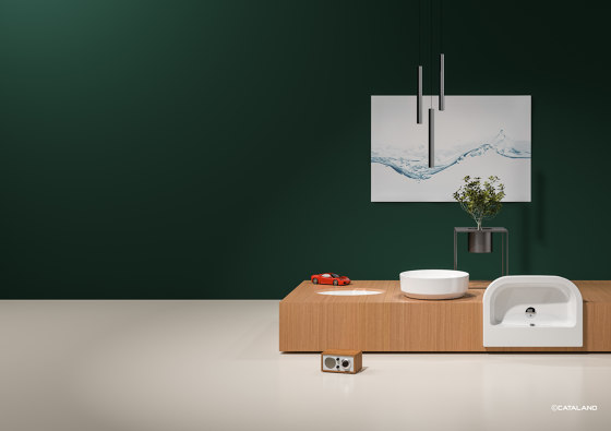 Green Lux 40x40 | Wash basins | Ceramica Catalano