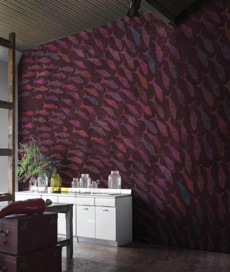 Rainbow Fish | Wall coverings / wallpapers | LONDONART