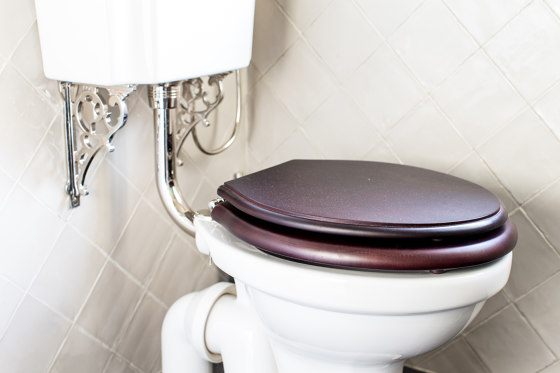 London low level toilet with handle Horizontal outlet | WCs | Kenny & Mason