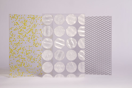 Invision glitter yellow | Plaques en matières plastiques | DesignPanel