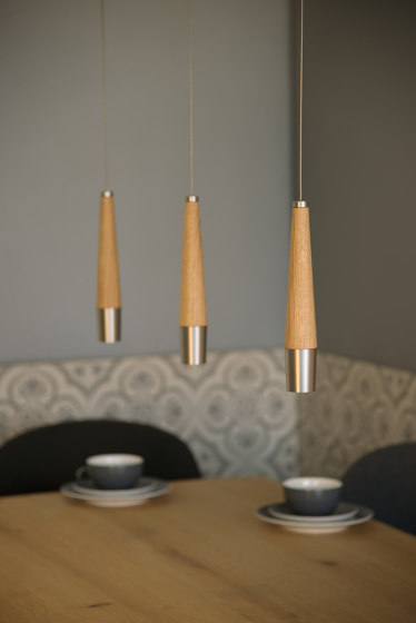 Conico natural oak | Table lights | HerzBlut
