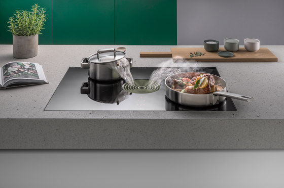 PURU | Table de cuisson induction avec dispositif aspirant – Recyclage d‘air | Tables de cuisson | BORA