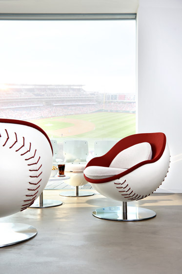 lillus homerun | baseball dinner chair / cocktail chair | Chairs | lento