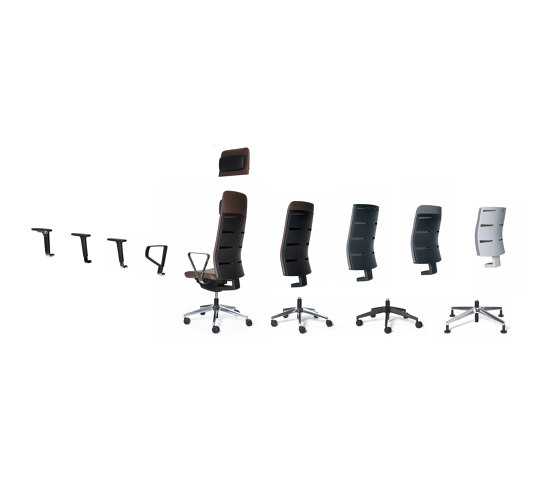 agilis matrix FA | Cantilever with integrated armrests | medium high with extension | Sillas | lento
